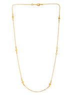 Thumbnail for VOJ Gold Polished Star Shaped Minimal Chain For Women - Distacart