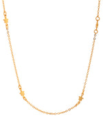 Thumbnail for VOJ Gold Polished Star Shaped Minimal Chain For Women - Distacart