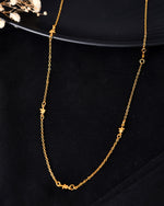 Thumbnail for VOJ Gold Polished Star Shaped Minimal Chain For Women - Distacart