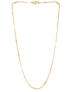 Thumbnail for VOJ Women Stainless Steel Gold Polished Minimal Pipe Chain - Distacart