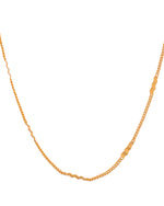 Thumbnail for VOJ Women Stainless Steel Gold Polished Minimal Pipe Chain - Distacart