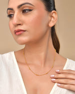 Thumbnail for VOJ Women Gold Polished Stainless Steel Minimal Ball Chain - Distacart