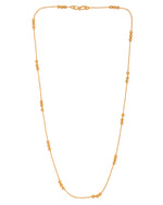 Thumbnail for VOJ Women Gold Polished Stainless Steel Minimal Ball Chain - Distacart