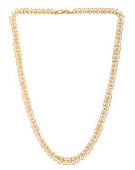 Thumbnail for VOJ Women Gold Polished Stainless Steel Minimal Leaf Chain - Distacart