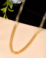 Thumbnail for VOJ Women Gold Polished Stainless Steel Minimal Leaf Chain - Distacart