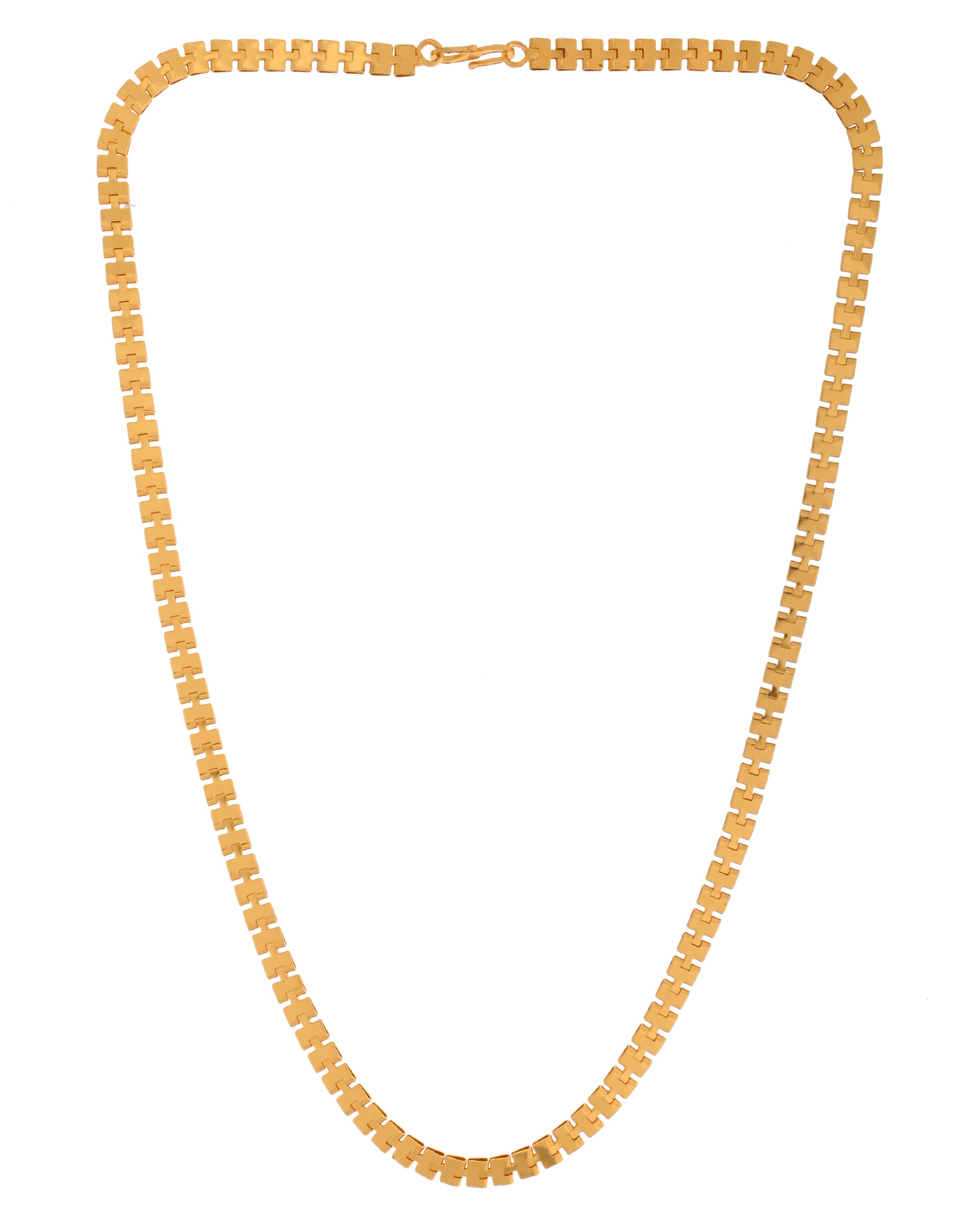 VOJ Women Gold Polished Stainless Steel Elegant Link Chain - Distacart