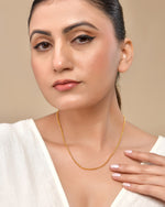 Thumbnail for VOJ Women Gold Polished Stainless Steel Ball Chain - Distacart