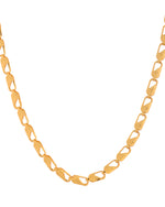 Thumbnail for VOJ Gold Polished Biscuit Shaped Minimal Chain - Distacart