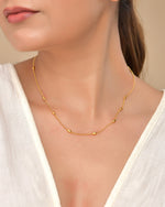 Thumbnail for VOJ Gold Polished Minimal Stainless Steel Chain - Distacart