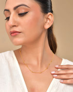 Thumbnail for VOJ Gold Polished Minimal Stainless Steel Chain - Distacart