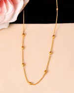 Thumbnail for VOJ Gold Polished Minimal Stainless Steel Chain - Distacart