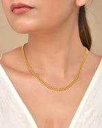 Thumbnail for VOJ Gold Polished Ball Shaped Minimal Chain For Women - Distacart