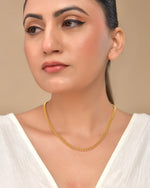Thumbnail for VOJ Gold Polished Ball Shaped Minimal Chain For Women - Distacart