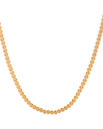 VOJ Women Gold Polished Classic Linked Chain - Distacart