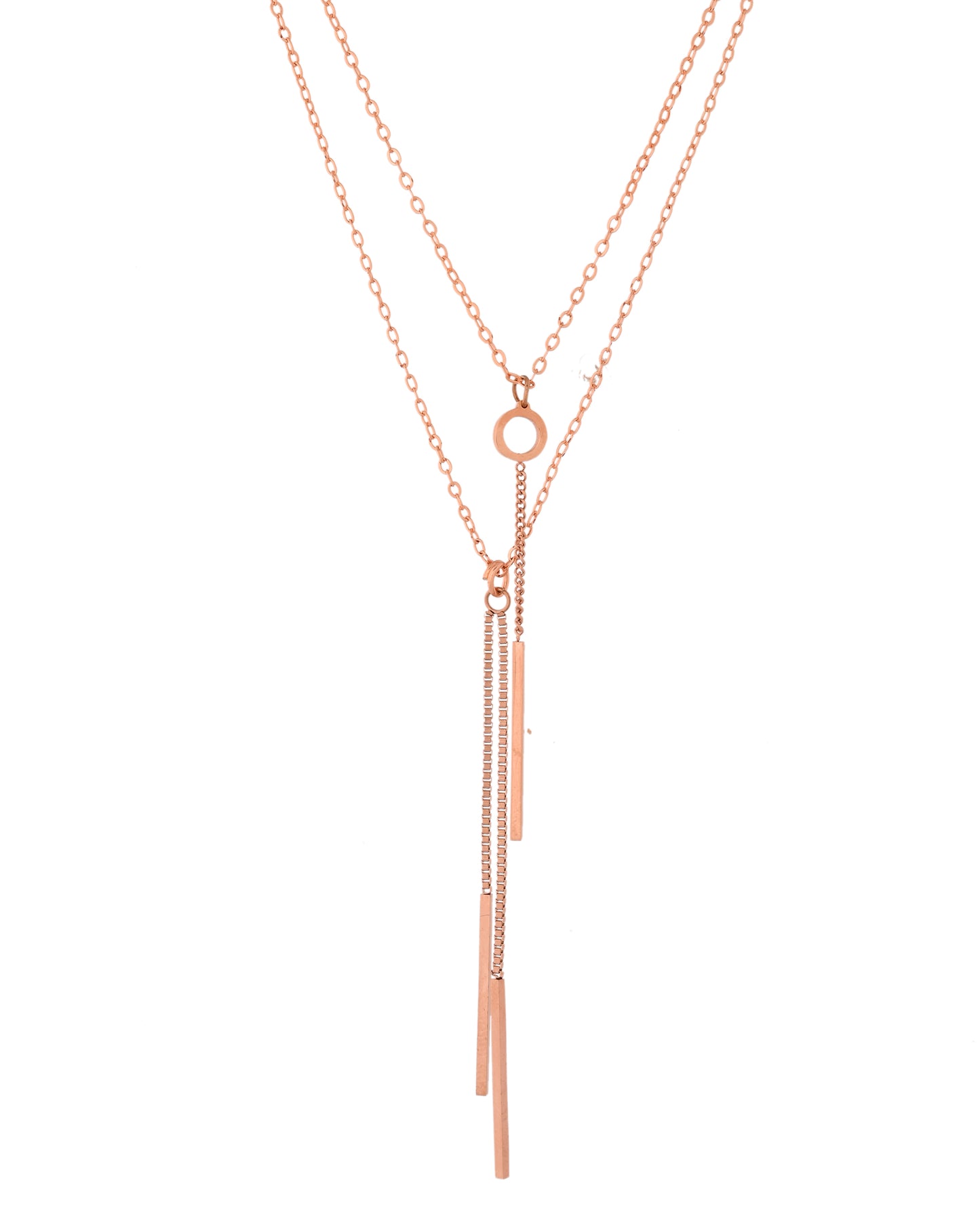 VOJ Gold Polished Multi Layer Designer Chain - Distacart