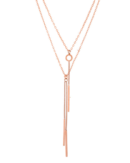 VOJ Gold Polished Multi Layer Designer Chain - Distacart