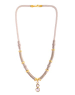Thumbnail for VOJ Silver Plated Elegant Stainless Steel Designer Necklace - Distacart