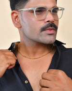 Thumbnail for VOJ Men Dual Toned Pipe Shaped Stainless Steel Chain - Distacart