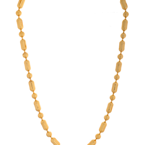 VOJ Men Gold Polished Drop Studded Elegant Chain - Distacart
