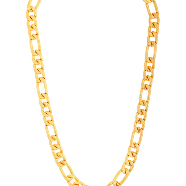 VOJ Men Gold Polished Link Classic Designer Linked Chain - Distacart