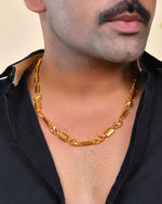 Thumbnail for VOJ Men Designer Stainless Steel Gold Polished Chain - Distacart
