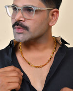 Thumbnail for VOJ Men Designer Stainless Steel Gold Polished Chain - Distacart