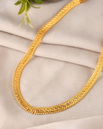 Thumbnail for VOJ Gold Polished Minimal Chain For Men - Distacart