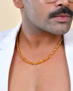 Thumbnail for VOJ Gold Polished Designer Stainless Steel Chain For Men - Distacart