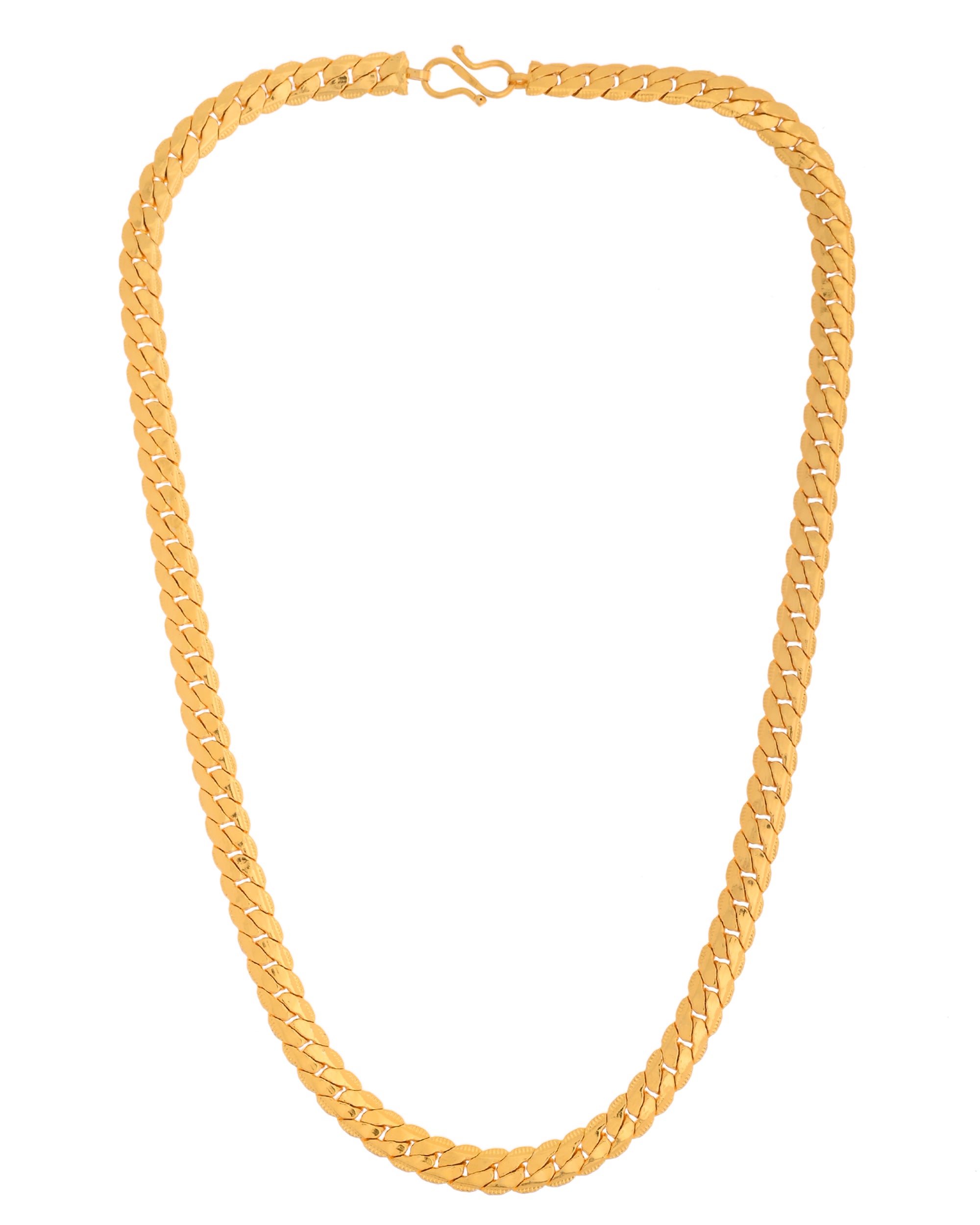 VOJ Gold Polished Stainless Steel Chain For Men