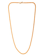 Thumbnail for VOJ Men Gold Polished Twisted Stainless Steel Minimal Chain - Distacart