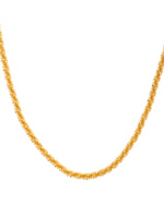 Thumbnail for VOJ Men Gold Polished Twisted Stainless Steel Minimal Chain - Distacart