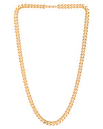 Thumbnail for VOJ Gold Polished Filled Leaf Shaped Chain For Women - Distacart