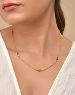 Thumbnail for VOJ Gold Polished Minimal Designer Chain For Women - Distacart