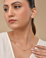 Thumbnail for VOJ Gold Polished Minimal Designer Chain For Women - Distacart
