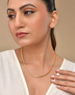 Thumbnail for VOJ Gold Polished Oval Shaped Designer Chain For Women - Distacart