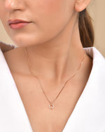 Thumbnail for VOJ Rose Gold Polished Chain With Small Circular Pendant - Distacart