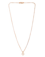 Thumbnail for VOJ Rose Gold Polished Chain With Small Circular Pendant - Distacart