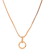 Thumbnail for VOJ Rose Gold Polished Chain With Small Circular Pendant - Distacart
