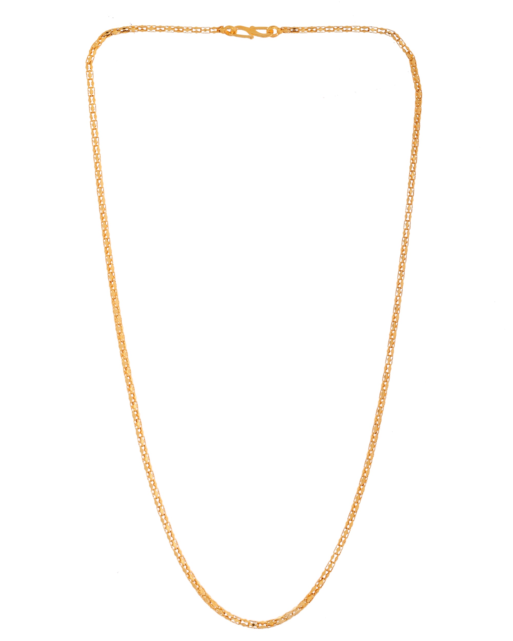 VOJ Women Gold Polished Stainless Steel Simple Chain - Distacart