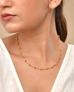 Thumbnail for VOJ Stainless Steel Dual Toned Ball Chain For Women - Distacart