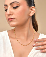Thumbnail for VOJ Stainless Steel Dual Toned Ball Chain For Women - Distacart