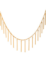 Thumbnail for VOJ Women Gold Polished Statement Necklace - Distacart