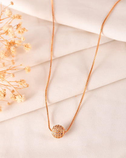 VOJ Gold Polished Women Stone Studded Designer Chain - Distacart