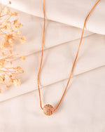 Thumbnail for VOJ Gold Polished Women Stone Studded Designer Chain - Distacart