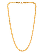 Thumbnail for VOJ Stainless Steel Gold Polished Biscuit Shaped Classic Chain - Distacart
