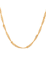 Thumbnail for VOJ Women Stainless Steel Twisted Gold Polished Chain - Distacart