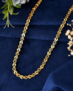 Thumbnail for VOJ Men Designer Classic Gold Polished Chain - Distacart
