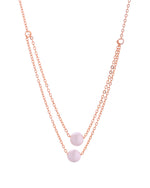 Thumbnail for VOJ Gold Polished Pearl Studded Multi Layer Chain