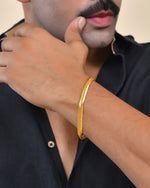 Thumbnail for VOJ Men Stainless Steel Gold Polished Handcrafted Bracelet - Distacart