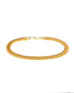 Thumbnail for VOJ Men Gold Polished Stainless Steel Linked Bracelet - Distacart